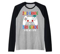 2nd Grade We Are Done 3rd Grade Here We Come Gamer Gaming Raglan Baseball Tee
