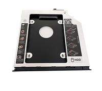 2nd Hard Drive HDD SSD Caddy Adapter for HP EliteBook 2560P 2570P - with Bezel Faceplate + Metal Bracket (2560p)