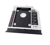 2nd HDD SSD Hard Drive Optical bay Frame Caddy Tray Fit For Lenovo IdeaPad 110-15ACL 110-14ACL with Matched Bezel Front Panel Faceplate plus Metal Bracket Holder