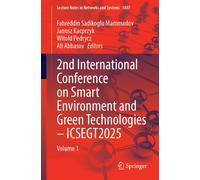 2nd International Conference on Smart Environment and Green Technologies - ICSEGT2025 : Volume 1