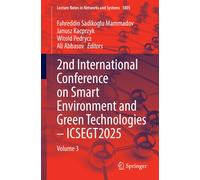 2nd International Conference on Smart Environment and Green Technologies - ICSEGT2025 : Volume 3