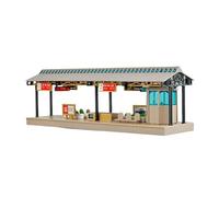 2nd Miniature Underground Station Building Set 1/64 Measure Model Train Layout Accessory For Hobbyists Hobby Station Craft