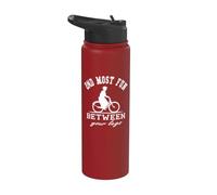 2ND Most Fun Between Your Legs Bike Cycling Bicycle Inspired Stainless Steel Insulated Water Bottle