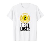 2nd Place First Loser Funny Second Place Trophy Value Graphic T-Shirt