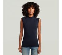 2nd Skin Mock T-Shirt - Dark blue - Women L