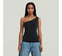2nd Skin One Shoulder T-Shirt - Black - Women L