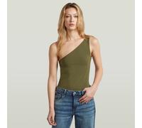 G-star 2n Skin Super Slim Fit Sleeveless T-shirt Green L Woman