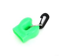 2nd stage scuba regulator octopus retainer clip with mouthpiece holder to keep backup regulator attached and from sand or dirt (Green)