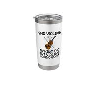 2nd Violins Orchestra Violinist String Musician Funny Stainless Steel Insulated Tumbler