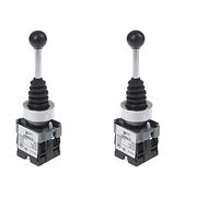 2NO 2 Positions XD2-PA12 XD2-PA22 Cross Push Button Switch Latching Self-Locking Joystick Switch 1pc electronic switch(XD2-PA12)