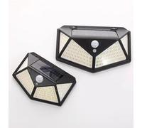 2no Solar-Powered LED Porch Lights with Motion Sensor - Waterproof Outdoor Wall Lamp for RV, Camper, Garage & Garden - Energy-Efficient Security Lighting for Camping & Home