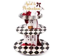 2OOYA 3 Tiers Age Perfection Cupcake Stand Fall Birthday Party Decoration