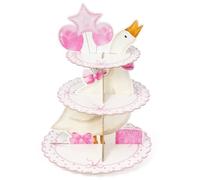 2OOYA 3 Tiers Pink Silly Goose Cupcake Stand Birthday Party Decorations