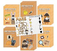 2ooya Detective Colouring Books for Kids 24Pcs Bulk Party Favours Activity | Mini spy mystery colouring booklet, DIY art drawing, for classroom rewards, home activity, toddler gifts, goodie bag fillers