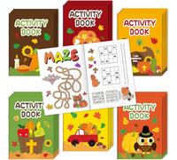 2ooya Fall Religious Coloring Books Mini Christian Activity Color Book Bulk | 24PCS Autumn Colour Book Bulk for Kids Party Favors, Thanksgiving Bible Colour Pages for Sunday School Church Painting Games