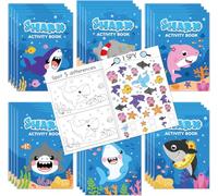 2ooya Shark Colouring Books for Kids 24Pcs Bulk Party Favours Activity