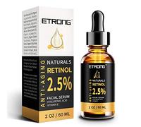 2oz Retinol Serum,ETRONG High Strength Anti-aging Serum with 2.5% Retinol,Hyaluronic Acid and Vitamin E for Face Acne (60ml)