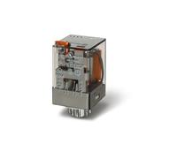 2P 10A 230V AC Industrial Relay, Push Button 60.12.8.230.0040