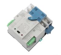 2P 125A Solar PV Dual Power Automatic Transfer Switch Generator Changeover Switch, DIN Rail Mounted Photovoltaic Control Switch with Manual and Automatic Modes for Reliable Power Supply(2P 125A-220V)