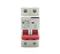 2P 12V 24V 48V 36V DC MCB Battery Car Protector Circuit Breaker DZ47 DC And Negative Pole Rotection Switch Isolator NWPNLXEA(80A)