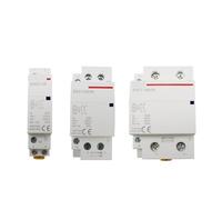 2P 16-100A AC 110V 220V 50/60Hz Din Rail Household AC Modular Contactor Switch Controller 2NO 2NC 1NO 1NC AUOQKQUT(DC 12V,25A_2NO)