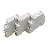 2P 16A 20A 25A 1NO 1NC 2NO 2NC AC 220V 230V 50/60Hz Din Rail Mounted Household Modular AC Contactor(25A,1NO1NC_12V)