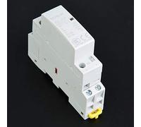 2P 20A 2NO AC Contactor 24V 220V 230V 50 60Hz Household DIN Rail Mount Superior Insulation Compact Modular Design Wiring Diagram No Noise Electric Spark