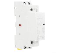 2P 25A Household Contactor AC230V 2NO DIN Rail Quiet | High-strength plastic, 2NO for contact, for durable industrial and home applications