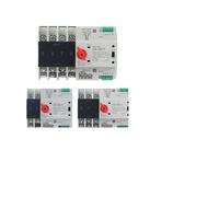 2P 3P 4P Din Rail ATS Dual Power Automatic Transfer Switch Electrical Selector Switches Uninterrupted Power CZAOINCU(3p,63A)