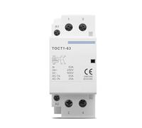 2P 40A 63A 220V/ 230V 50/60Hz Din Rail Household AC Modular Contactor TOCT1-63 2NO 1NO1NC 2NC(40A,1NO1NC)