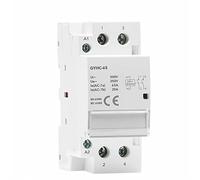 2P 40A 63A 2NO Or 2NC Or 1NO1NC Modular Contactor DIN Rail Mounting AC220V 230V Automatic 1Pcs Automatic switch (Color : 2p 40a 2nc 220v)