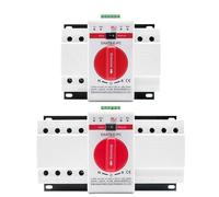 2P 4P 63A 125A ATS PV Dual Power Automatic Transfer Switch AC220V 400V 50/60Hz Type MCB Auto Manual Sal Switches Circuit Breaker(4P 63A 400V)