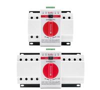 2P 4P 63A 125A ATS PV Dual Power Automatic Transfer Switch AC220V 400V 50/60Hz Type MCB Manual Sal Switches Circuit Breaker(4P 125A 400V)