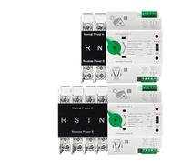2P 4P Din Rail ATS for PV and Inverter Dual Power Automatic Transfer Selector Switches Uninterrupted 100A 220V 110V BIANMTSW(2P,110V)