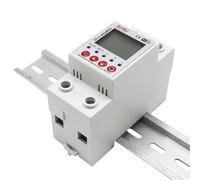2P 63A 230V Tuya Smart Energy Meter Power kWh Meter Earth Leakage Over Under Voltage Protector Relay Device Switch Breaker(TY-63-B)
