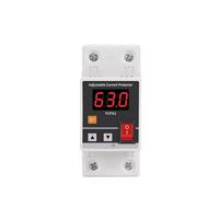 2P 63A Automatic Recovery AC Adjustable Current Limiter with Overload Protection Relay Electronics Circuit Breaker CZAOINCU