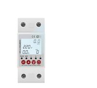 2P 63A Smart Circuit Earth Leakage Over Under Voltage Protector Relay Device Switch Breaker Power kWh Meter AUOQKQUT
