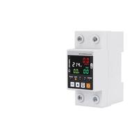 2P 63A Smart Circuit Earth Leakage Over Under Voltage Protector Relay Device Switch Breaker Power kWh Meter(Colourful)