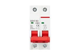2P AC MCB C Type Circuit Breaker Overload Protection Short Circuit Protection Small Household Switchgear Main Switch 230/400V(20A)