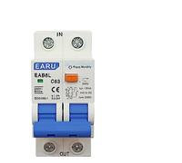 2P AC230V MCB Leakage Protector RCBO Overload Short Circuit Protection 2P 30mA Residual Current Circuit Breaker Switch RCCB RCD(25v)