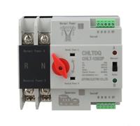 2P Automatic Transfer Switch 63A 230V AC Dual Power Changeover With Manual And Auto Mode For Home Office Generator Backup System