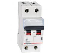 2P B 6A Overcurrent Switch 6kA AC S302 S300 TX3 Series 403383