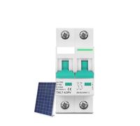 2P DC 1000V MCB Solar Circuit Breaker Overload Protection Battery Switch 10A 16A 20A 25A 32A 40A 50A 63A Photovoltaic PV CZAOINCU(16A)