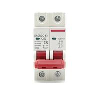 2P DC 1000V MCB Solar Circuit Breaker Overload Protection Switch 6A 10A 16A 20A 25A 32A 40A 50A 63A DC1000V Photovoltaic PV NWPNLXEA(63A)
