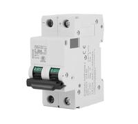 2P DC Miniature Circuit Breaker, Low Voltage Solar Panel Circuit Breaker with Short Circuit & Overload Protection, DIN Rail Mountable for Grid - Tied Solar Systems (25A)
