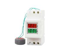 2P DIN Rail Multi Function LED Digital Meter AC 80-300V AC 200-450V Ammeter Voltmeter Power Energy Meters D37-2042(External CT,AC80-300V)