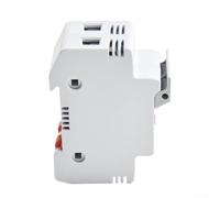 2P Fuse Holder For Solar with LED Indicator DC 1000V Fuse 10x38mm for For Solar Panels and PV Systems, Compatible with 8A 10A 12A Fuses, DIN Rail Mount (10A)