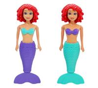 2P Mermaids Pool Diving Toys for Kids,Kids Wind Up Swim Mermaid Bath Toys,Toddlers Mermaid Princess Tail Flap Floating Fun Toy Water Bathtub Toys,Little Mermaid Bath Toys for Babies Girls-purple blue