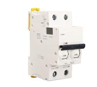 2P Miniature Circuit Breaker Control Isolation Short Overload Protection Air Switch AC400V - Reliable Electromagnetic Tripping, Durable PA66 Shell, Ideal for Residential and (6A)