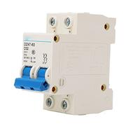 2P Miniature Circuit Breaker Residual Circuit Breaker 400V 32A Circuit Protection Switch Module DIN Rail Mounted 6000A Breaking Capacity PA66 Circuit Breaker Automatic switch